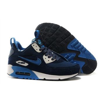 Nike Air Max 90 Sneakerboots Prm Undeafted Mens Shoes Dark Blue White Special Review